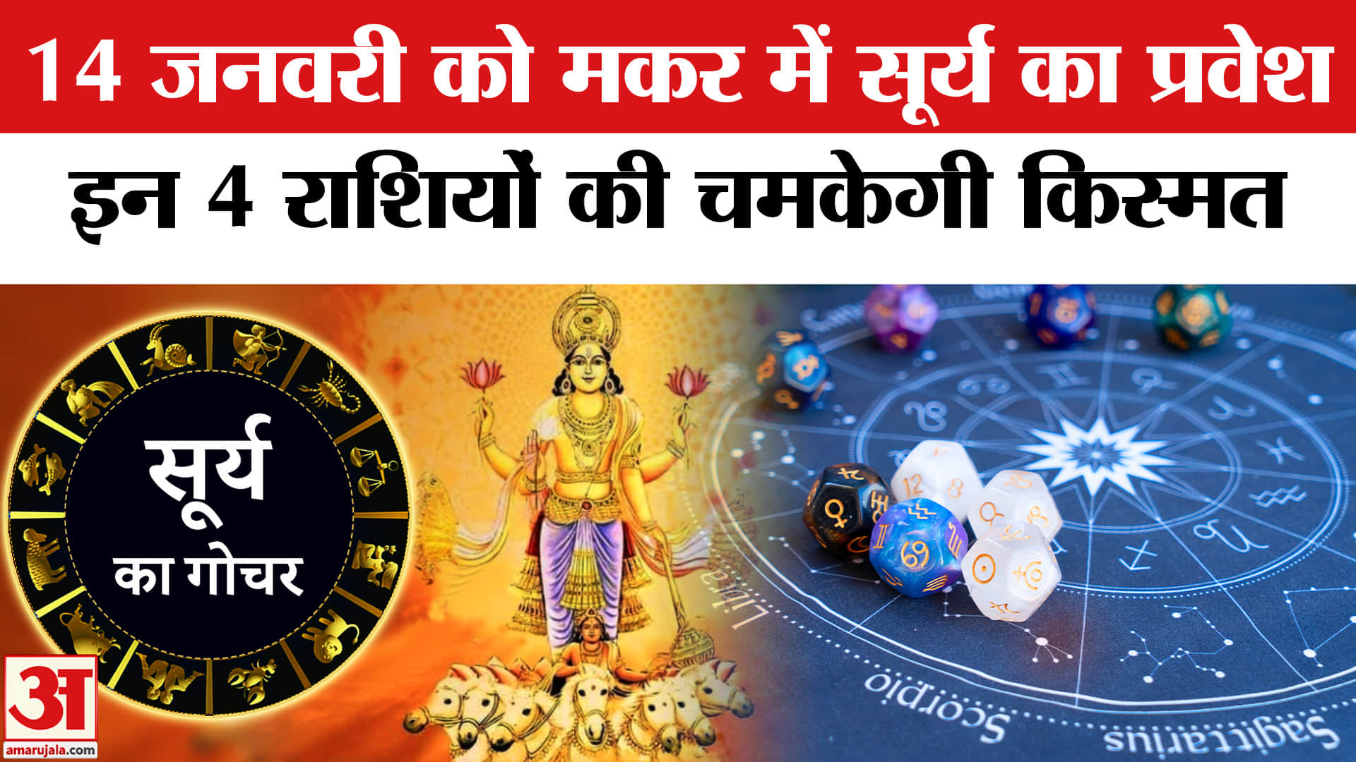 Surya Gochar 2026: सूर्य का मकर राशि में प्रवेश, 4 राशियों की किस्मत चमकाने आ रहे हैं सूर्यदेव