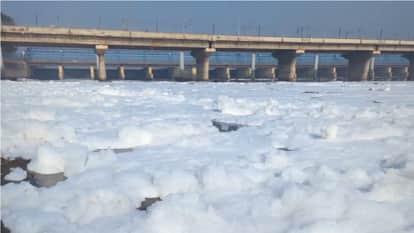 Toxic foam appears again in river fear of increasing pollution