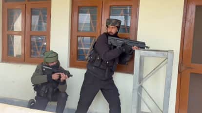 Mock drill at Kulgam and Anantnag railway station by security forces