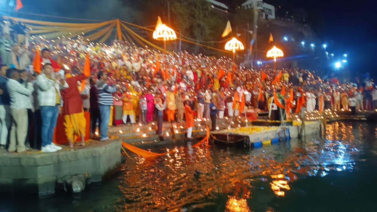 New enthusiasm seen in Mahamrityunjay Shiv Rath Yatra in Maheshwar, Khargone News Shiva devotees