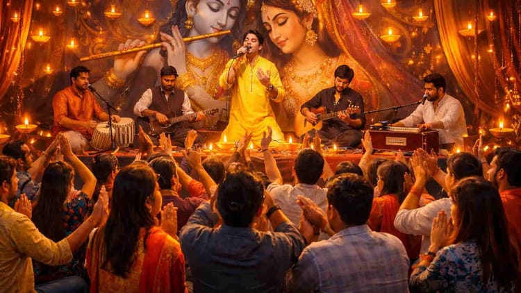 युवा दिवस: क्लबिंग नहीं...भजन नाइट्स बन रही युवाओं की पसंद, आध्यात्मिक और सांस्कृतिक ट्रेंड के रूप में उभर रहा