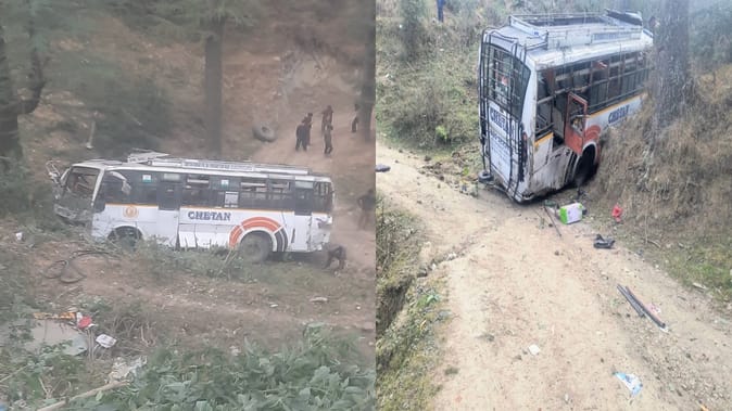 निजी बस हुई दुर्घटनाग्रस्त, एक बुजुर्ग महिला की मौत निजी बस हुई दुर्घटनाग्रस्त, एक बुजुर्ग महिला की मौत