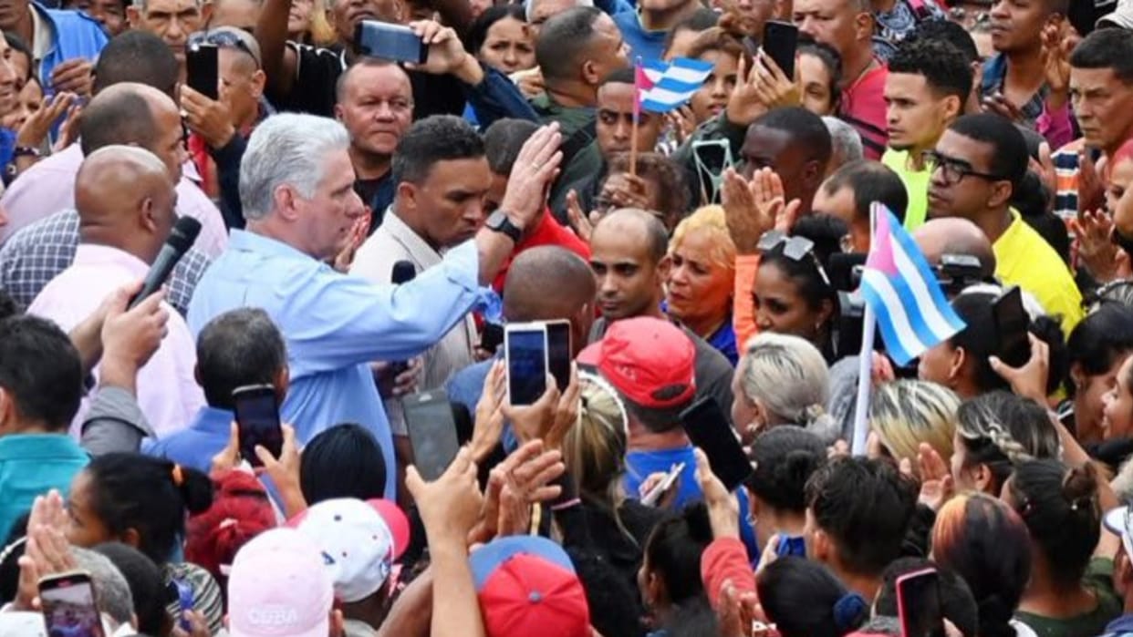 Cuba's president says island does not wish for US aggression but ready to fight if needed