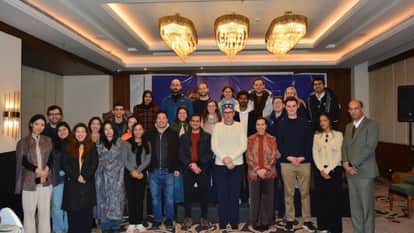 Omar interacts with students of India Trek initiative Srinagar