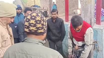 People tied the man to a pole and beat him accusing him of killing monkey in Shahjahanpur
