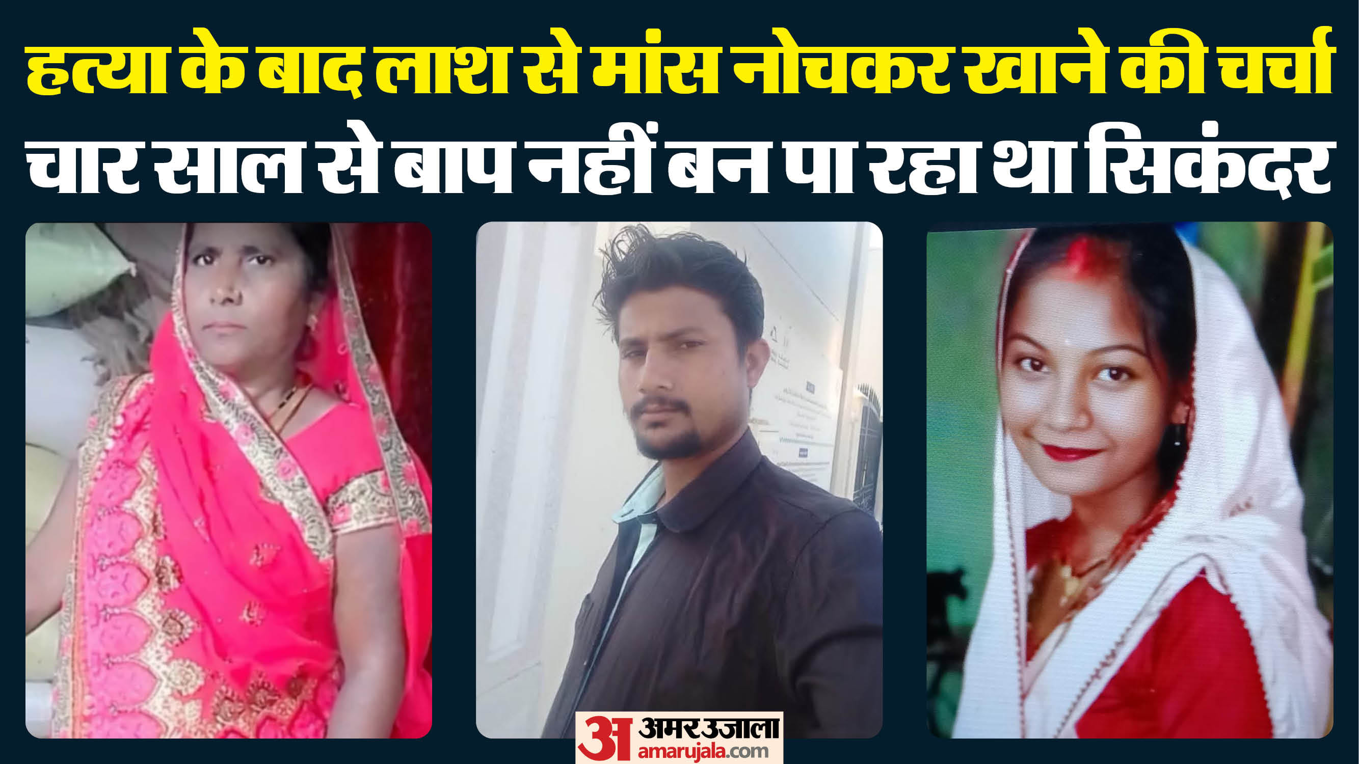 son killed his mother and wife smashing their heads with stones In Kushinagar