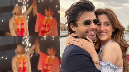 Kriti Sanon Sister Nupur Sanon And Singer Stebin Ben Hindu Wedding Viral Video