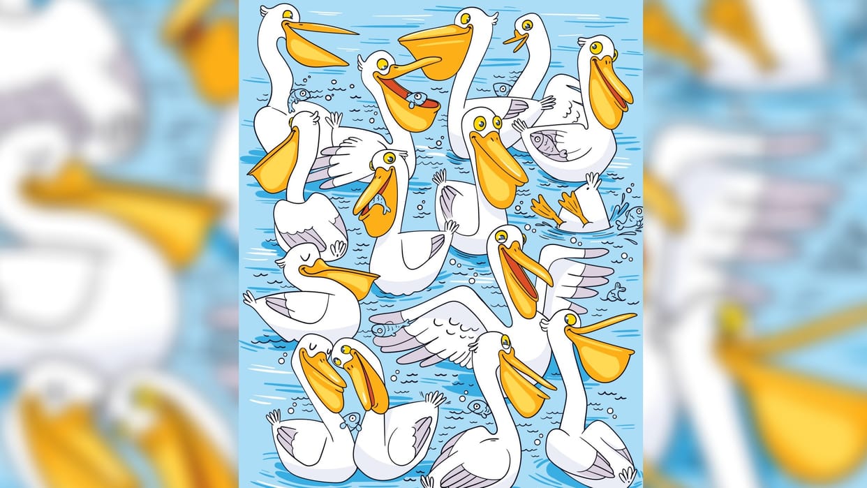 Optical Illusion iq test brain teaser image Can You Spot 10 fish Within 10 Seconds?
