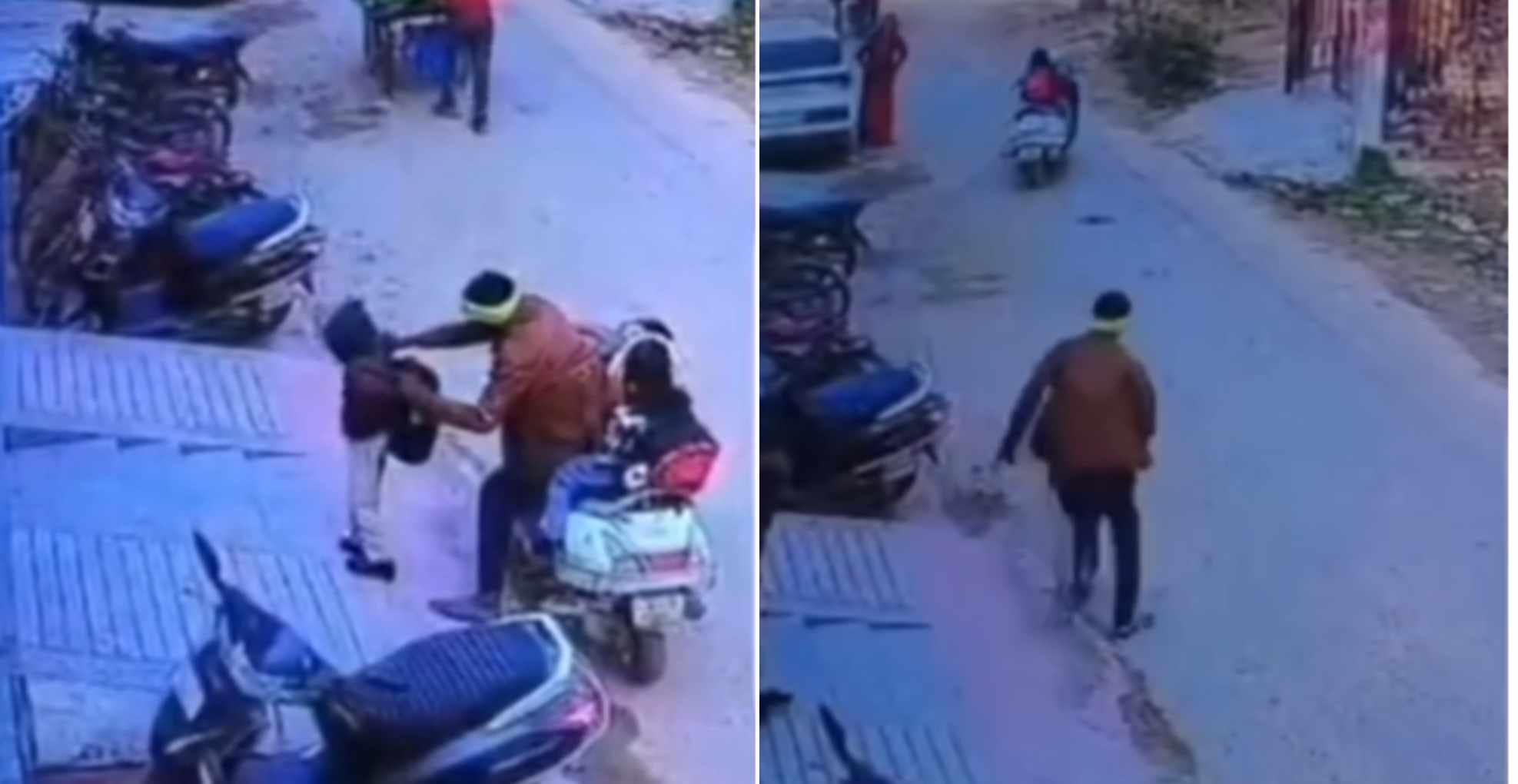 स्कूल के बाहर हुआ हादसा