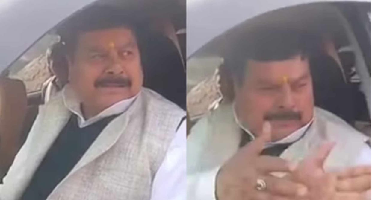 jehanabad rjd mp surendra prasad yadav viral video abusive language controversy