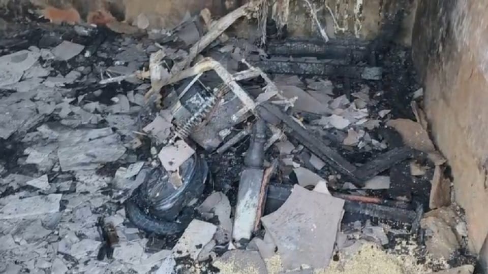 Man burnt alive after electric scooter explodes