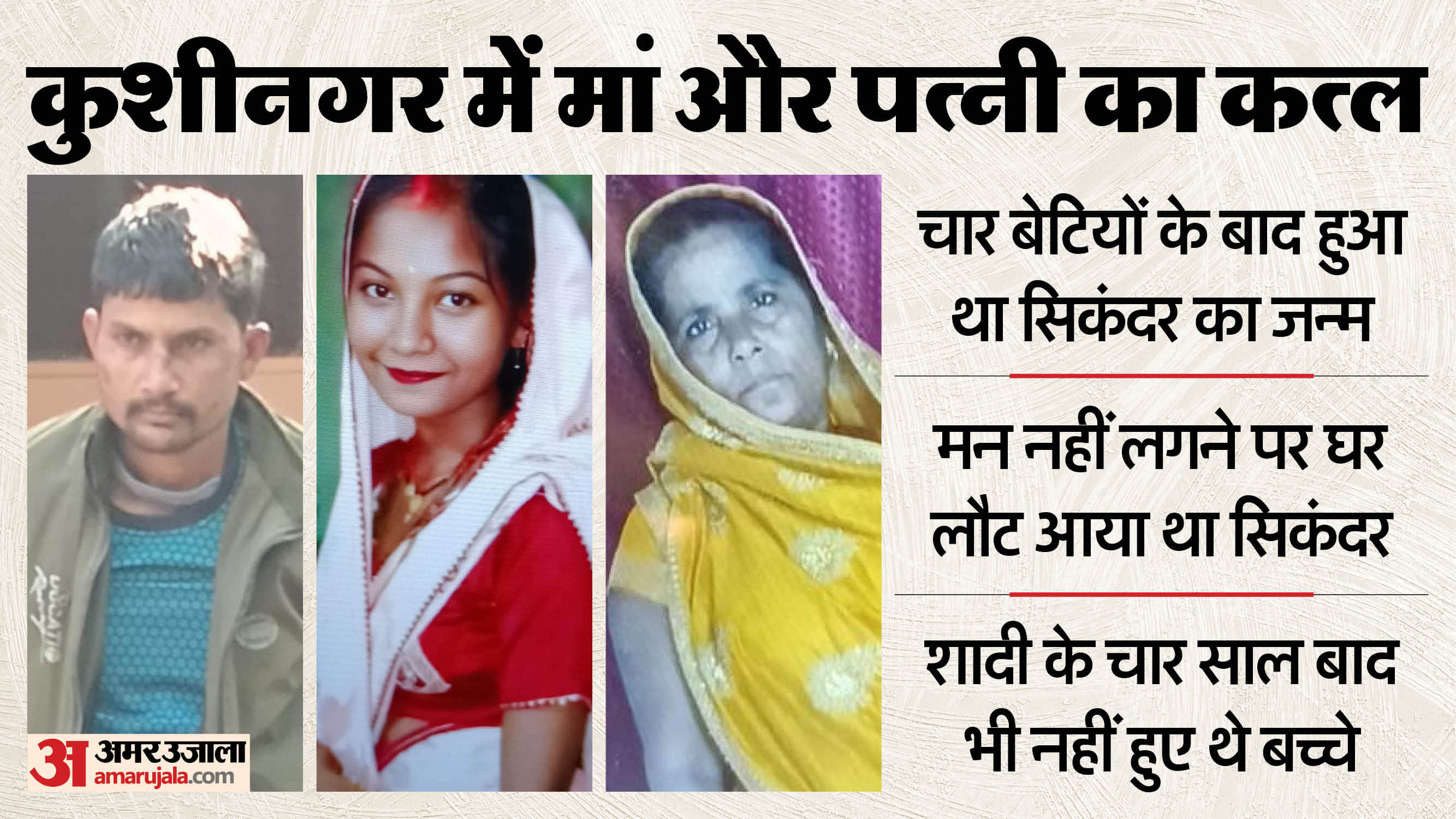 UP Crime: Son Kills Mother and Wife in Kushinagar, Accused Arrested After Prolonged Chaos