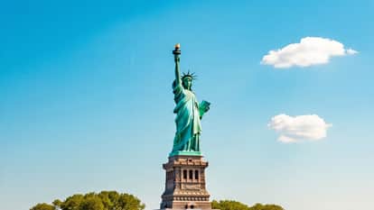 Other Side Beyond skyscrapers of New York where the world's seven hundred languages breathe together