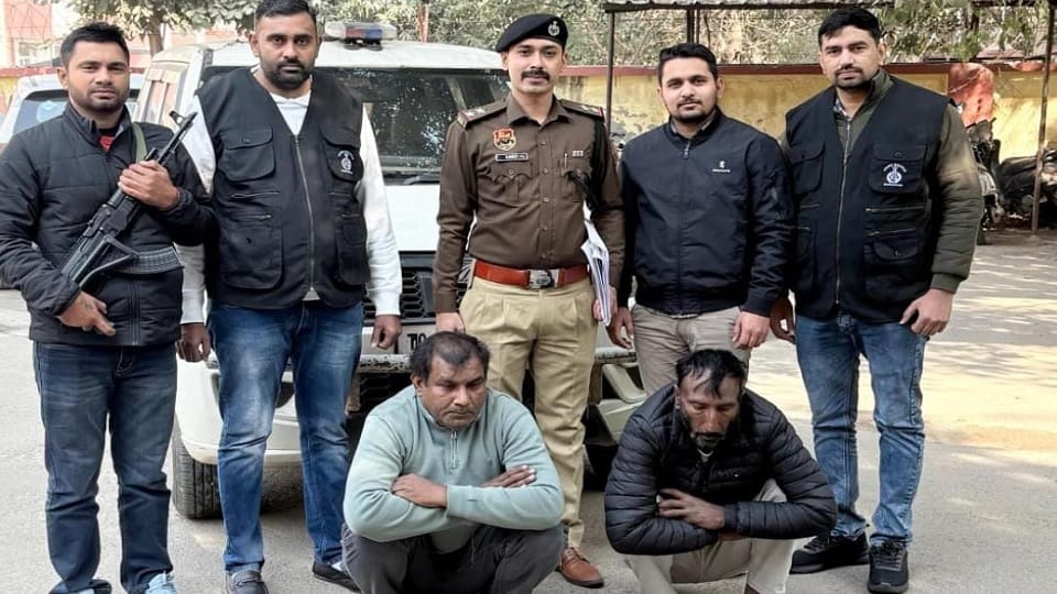 Two suspects have been arrested in connection with the murder of a man who was shot in the head in Gurugram
