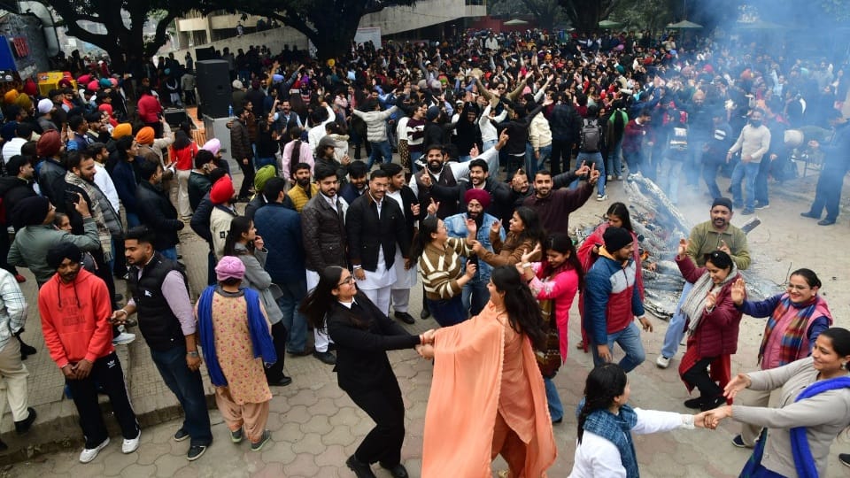 Lohri 2026 celebrations in Punjab university and MC Chandigarh
