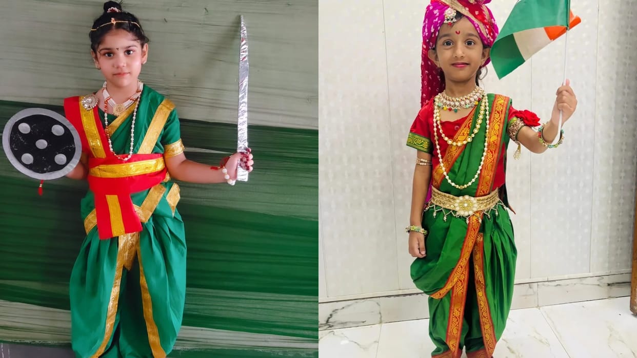 Republic Day Fancy Dress Ideas Turn Your Daughter into Rani Laxmibai Follow these easy costume tips