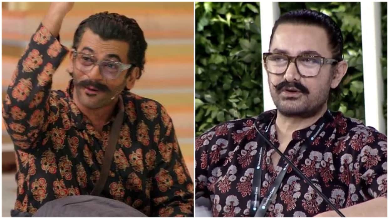 aamir khan reaction on Sunil grover mimicry behind the scene viral video from happy patel set