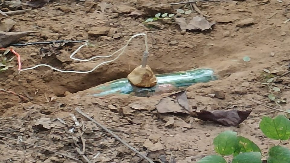 Security forces achieve major success recover 24 kg of IEDs and ration drums belonging to Maoists in Bijapur