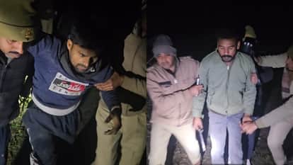 two cattle smugglers arrested in encounter by police in baheri Bareilly