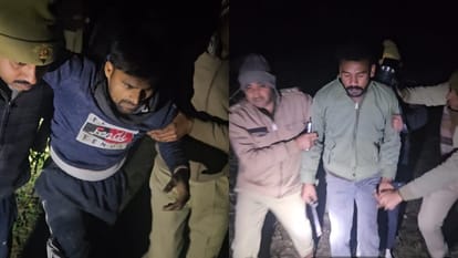 पुलिस की गिरफ्त में आरोपी