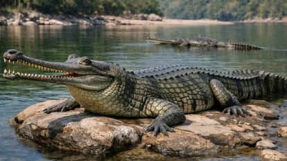 Ganges basin survey found 3,037 gharials with  highest number found in the Chambal river Uttarakhand news