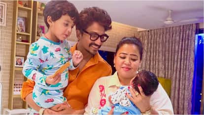 Harssh Limbachiyaa and Bharti Siingh celebrate first Lohri with Baby Boy kaju shares Photo