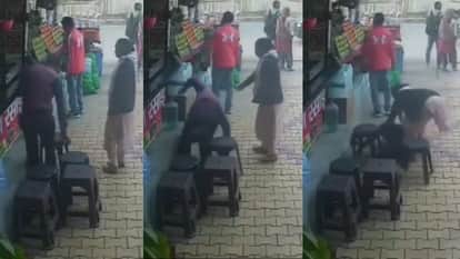 man died of heart attack while drinking tea in Mathura, video viral