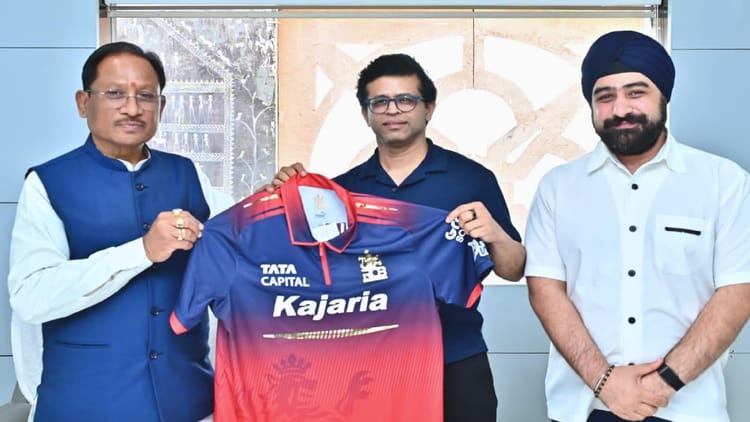 छत्तीसगढ़ में आईपीएल की तैयारी तेज: रायपुर में मैच को लेकर आरसीबी का मुख्यमंत्री विष्णुदेव साय को आमंत्रण