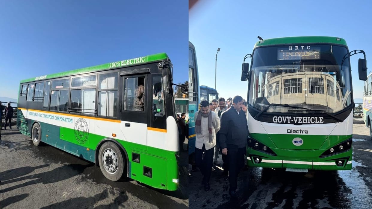 HRTC to soon receive 297 electric buses; Deputy cm inspects prototype
