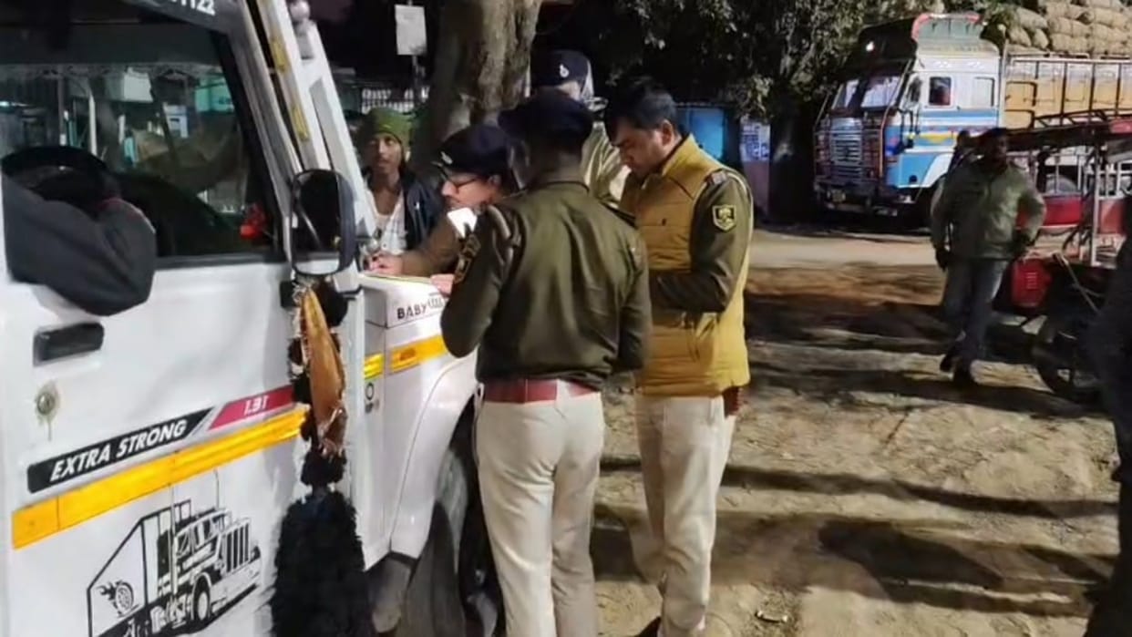 Youth dies in container collision at Charghara Mor, was returning to in-laws' house with sesame sweets