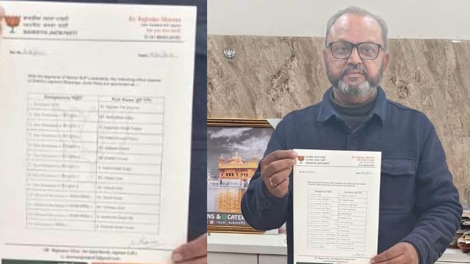 जगरांव भाजपा जिला प्रधान डॉ. रजिंदर पाल शर्मा