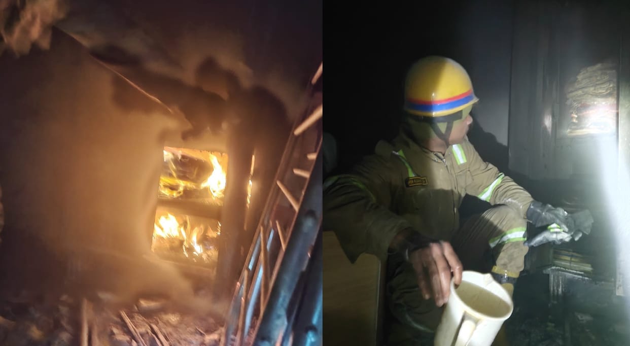 Kanpur massive fire broke out in flat at Geetika Heights apartment firefighters brought it under control