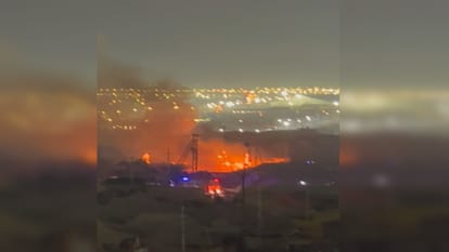 Fire broke out again on the second day at the Magh Mela, several fire brigade vehicles reached the spot.