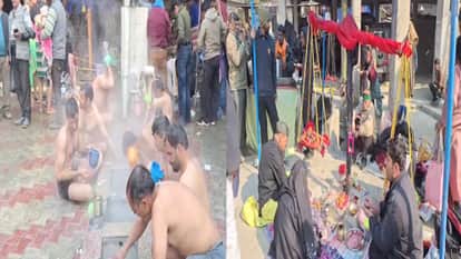 Makar Sankranti: Thousands took a holy dip in Tattapanani and also donated their weights.