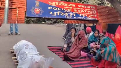 Protesters placed body outside Mauli Jagran police station in Chandigarh