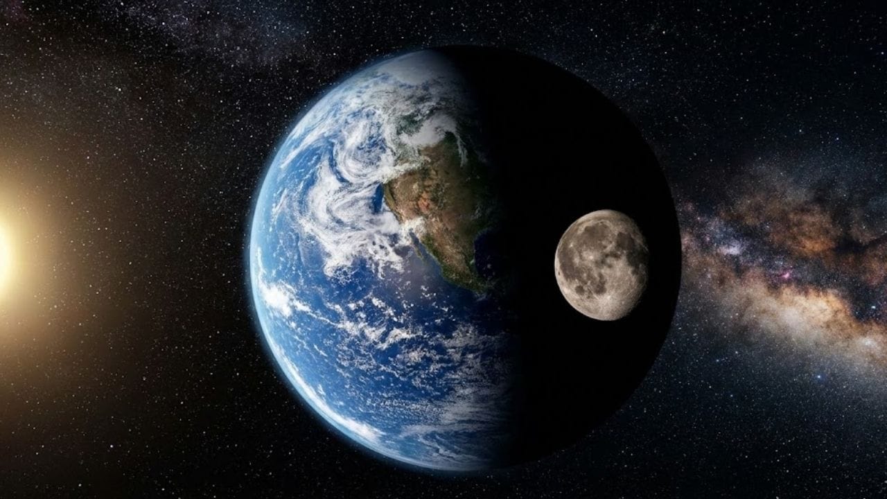 scientists discovery earths magnetic field transferring air particles to moon solar winds