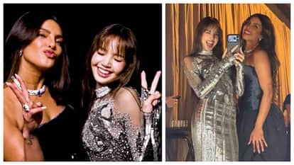 Priyanka Chopra shares fun BTS pics with Korean girl group Blackpink Lisa from Golden Globes night