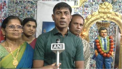 Rajinikanth die hard fan marked Pongal festival in special way by offering prayers at superstar temple in home