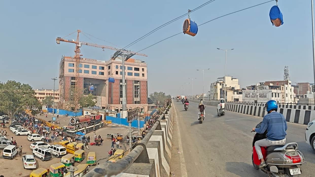 trial run of 148 ropeway gondolas will be conducted in Varanasi after Raksha Bandhan 2026