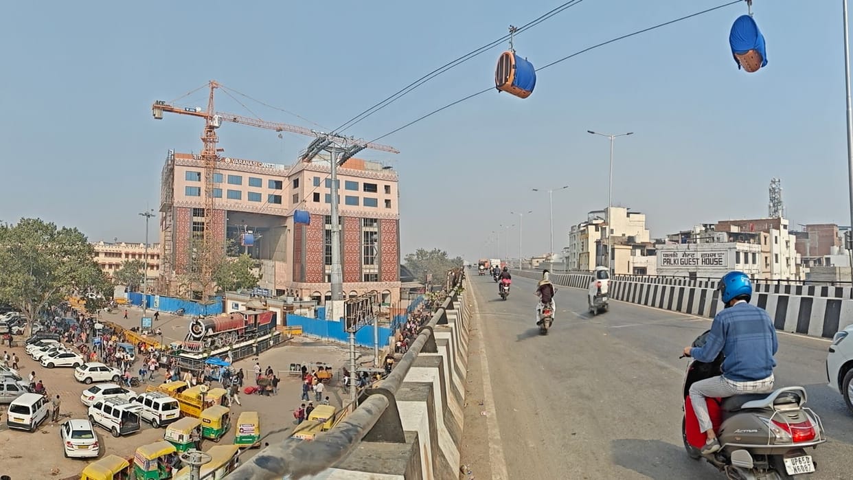 trial run of 148 ropeway gondolas will be conducted in Varanasi after Raksha Bandhan 2026