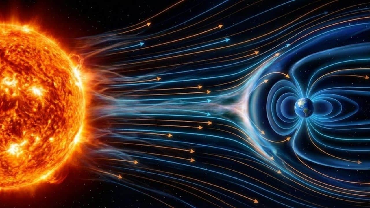 scientists discovery earths magnetic field transferring air particles to moon solar winds
