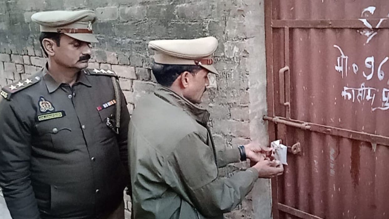 man earning eight thousand rupees found to possess assets worth crores land and house seized in mau