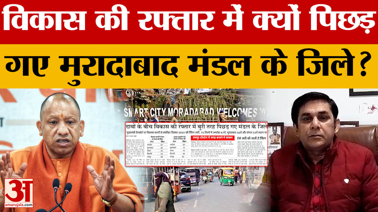 Moradabad: विकास का दावा...सिर्फ दिखावा, बुरी तरह पिछड़े मुरादाबाद मंडल के जिले