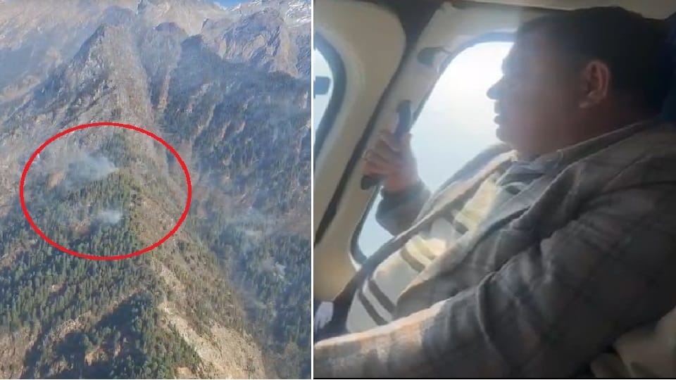 Uttarakhand Forest Fire in Valley of Flowers range Air Force helicopter deployed in Jyotirmath
