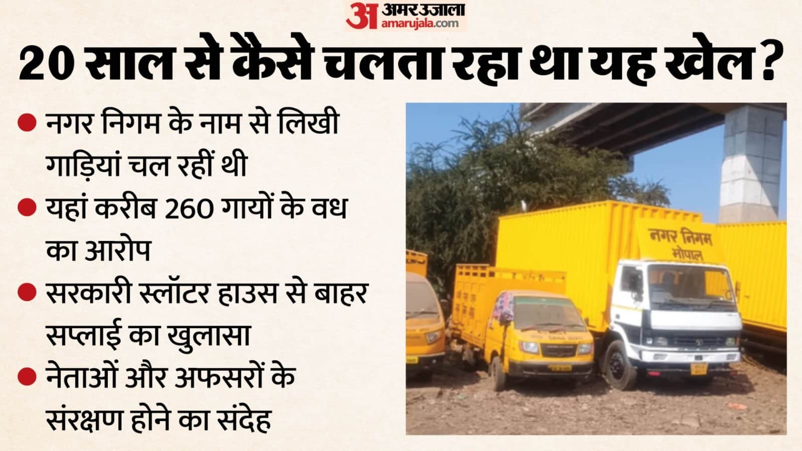 गाड़ियों को पीले रंग से रंगकर निगम की गाड़ियों के रूप में शहर में बेखौफ दौड़ाया जा रहा था।