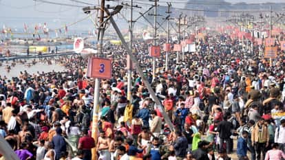 Magh Mela: Millions of devotees took a holy dip on Makar Sankranti, drones are monitoring the fair.