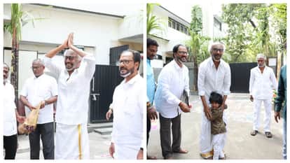 Rajinikanth meet fans outside of his home on pongal video viral on social media