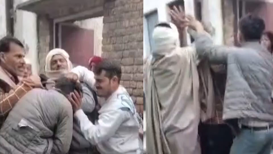 Roorkee dispute broke out between two groups in Kamelpur village Ruckus And Fighting Video viral