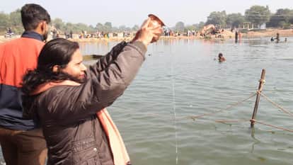 Jhansi: Crowd of devotees gathered at Balaji Sun Temple