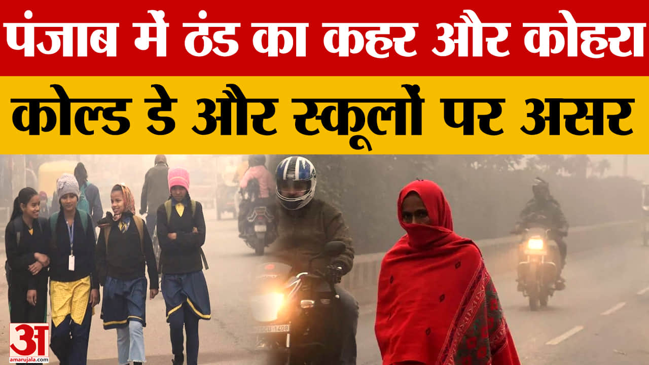 पंजाब में कड़ाके की ठंड का कहर, घना कोहरा और बारिश का अलर्ट जारी